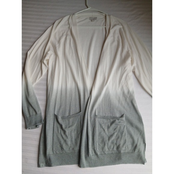 Barefoot Dreams Sweaters - Barefoot Dreams Sweater XL Luxe Blend Cardigan Open Pockets Ombre Cashmere Boho